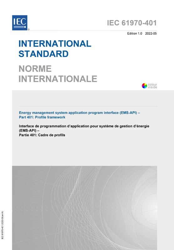 Cover IEC 61970-401:2022